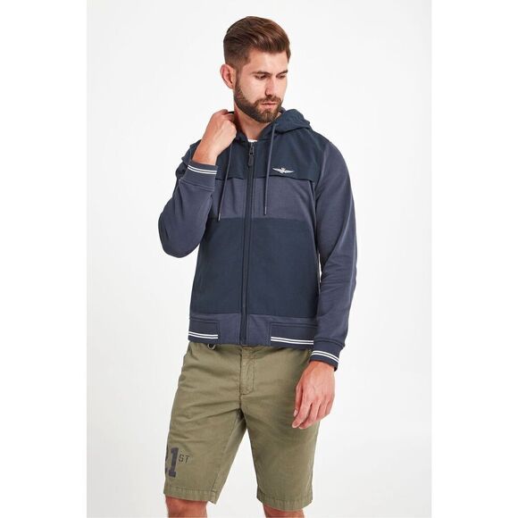 AERONAUTICA MILITARE Hoodie Sweater Size Large in Blue - Picture 1 of 8